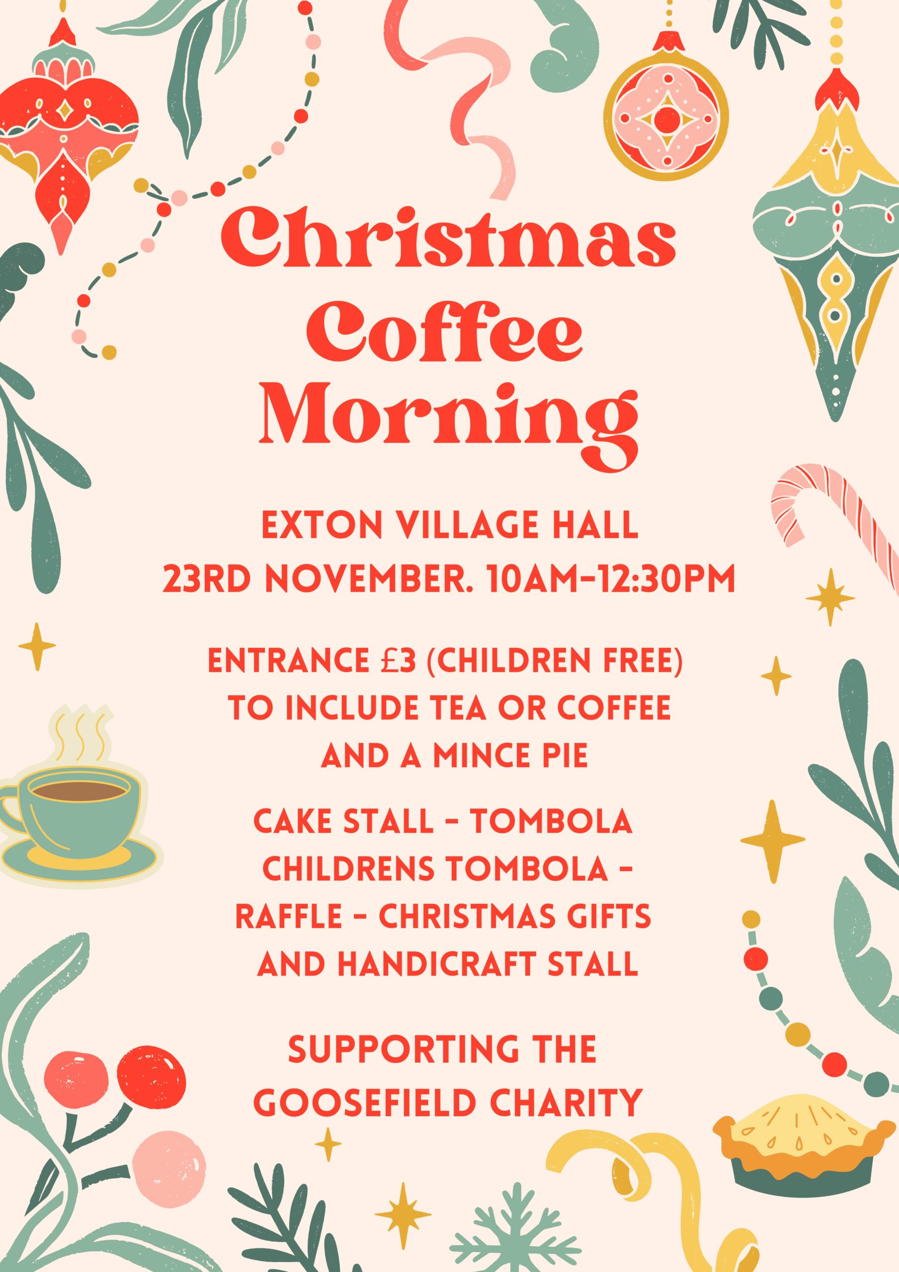 Goosefield Christmas Coffee Morning