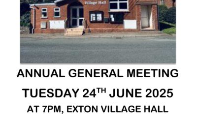 Exton Village Hall AGM